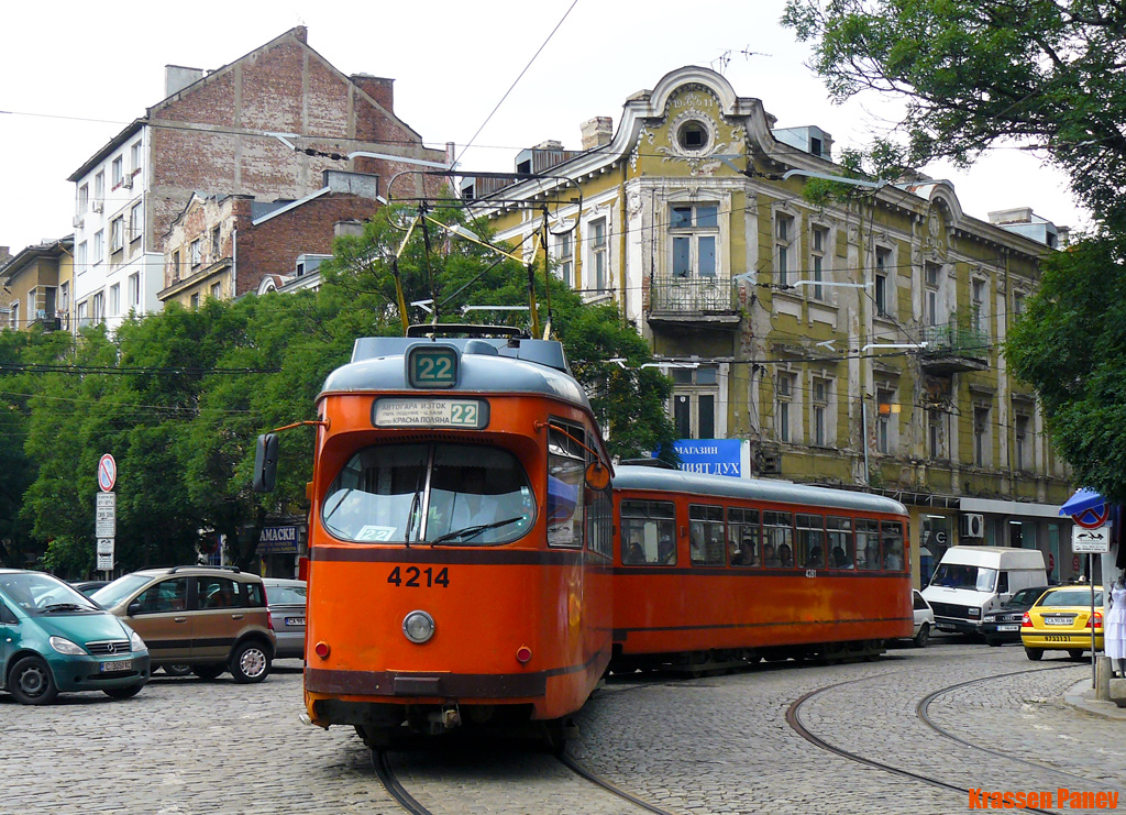 Sofia, Duewag T4 № 4214