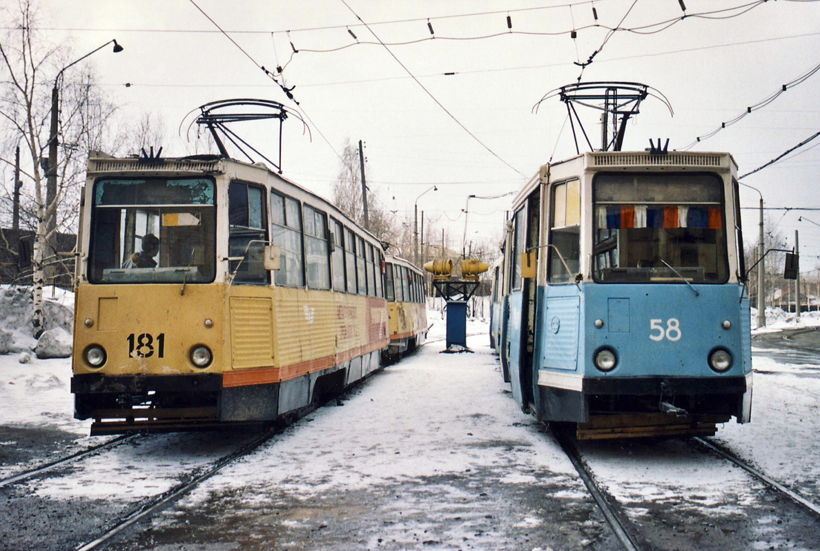 Nizhniy Tagil, 71-605 (KTM-5M3) č. 181; Nizhniy Tagil, 71-605 (KTM-5M3) č. 58
