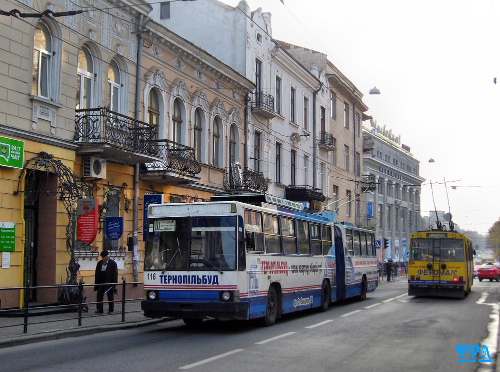 Ternopil, YMZ T1 Nr. 116; Ternopil, Škoda 14Tr02 Nr. 094