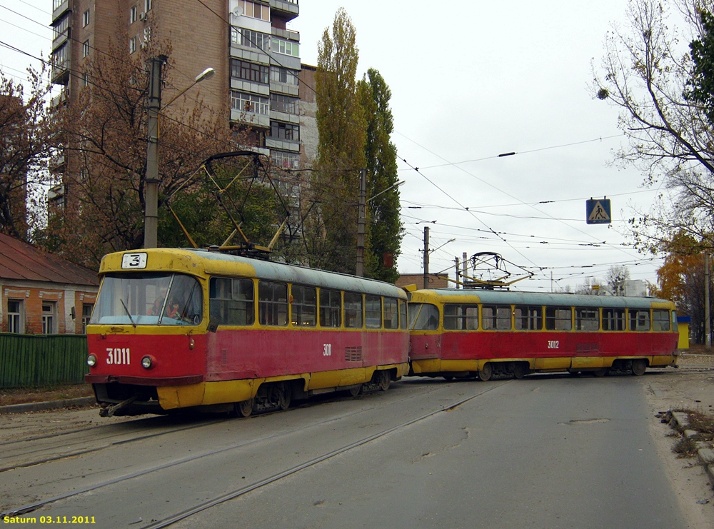 Харьков, Tatra T3SU № 3011
