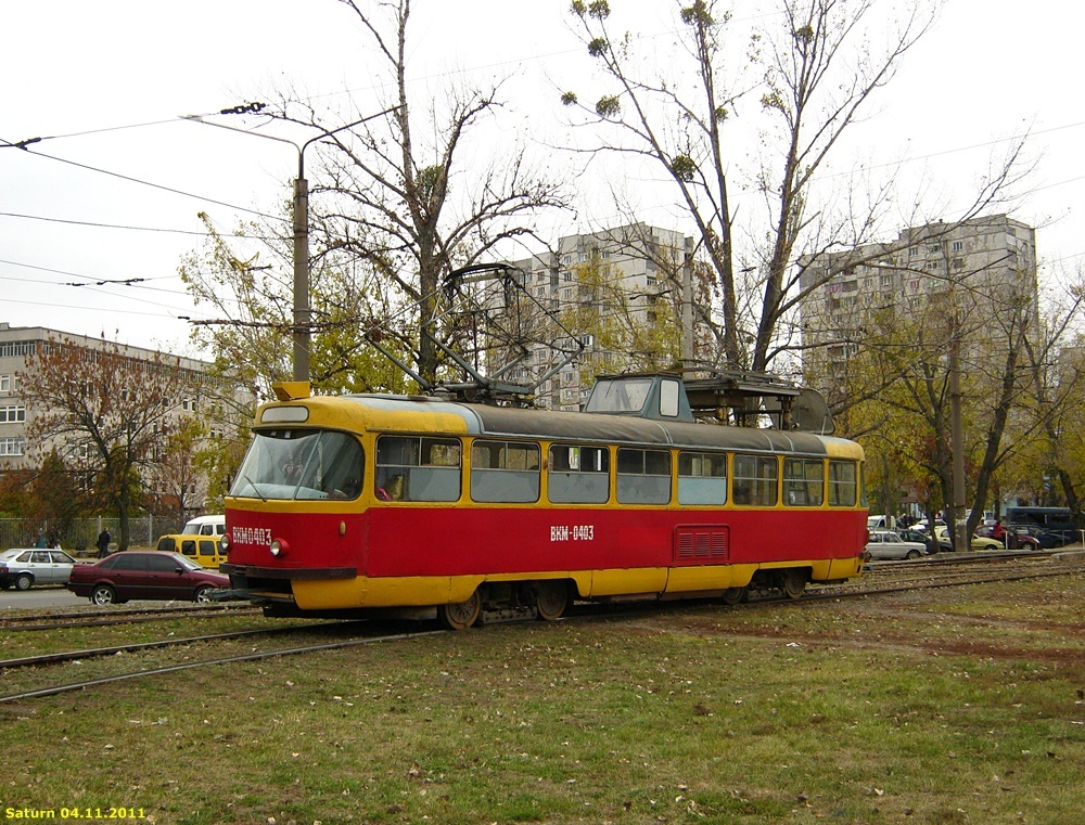 Harkiva, Tatra T3SU (2-door) № ВКМ-0403