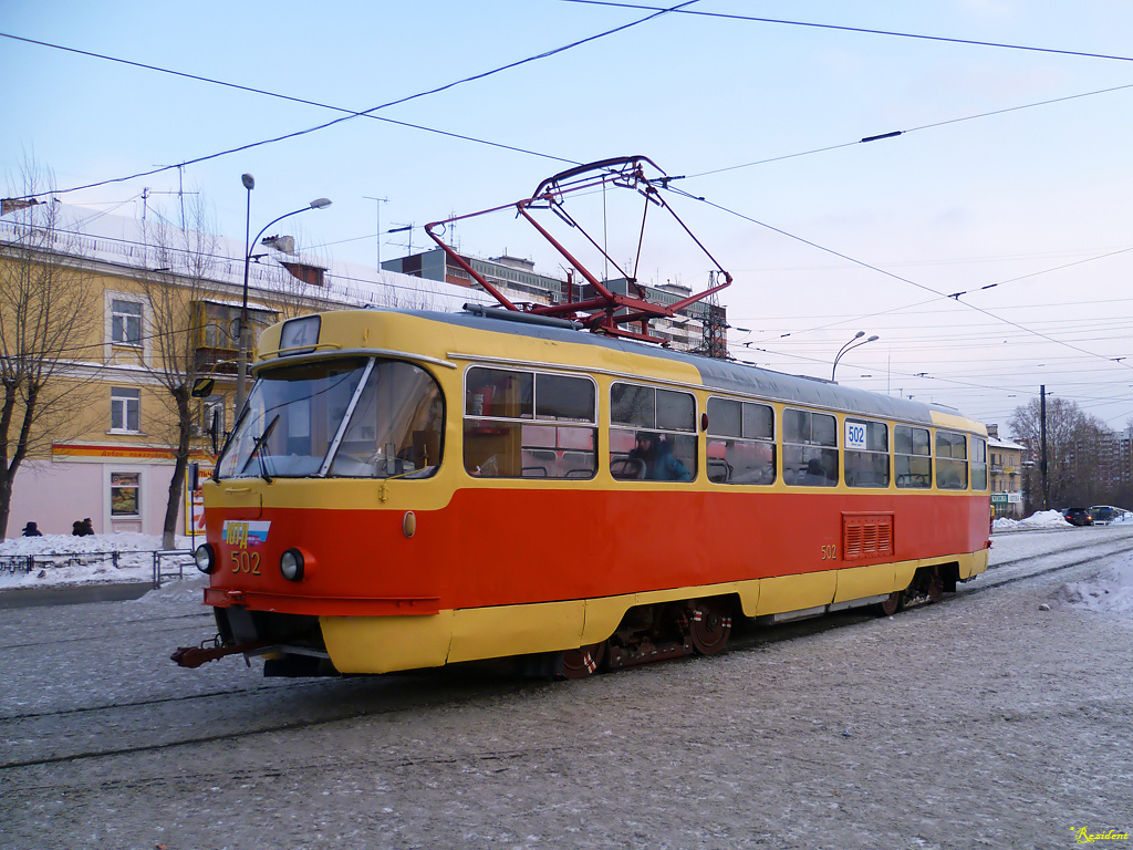 Екатеринбург, Tatra T3SU (двухдверная) № 502