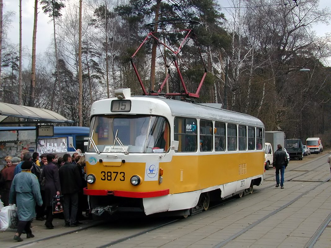 Москва, Tatra T3SU № 3873