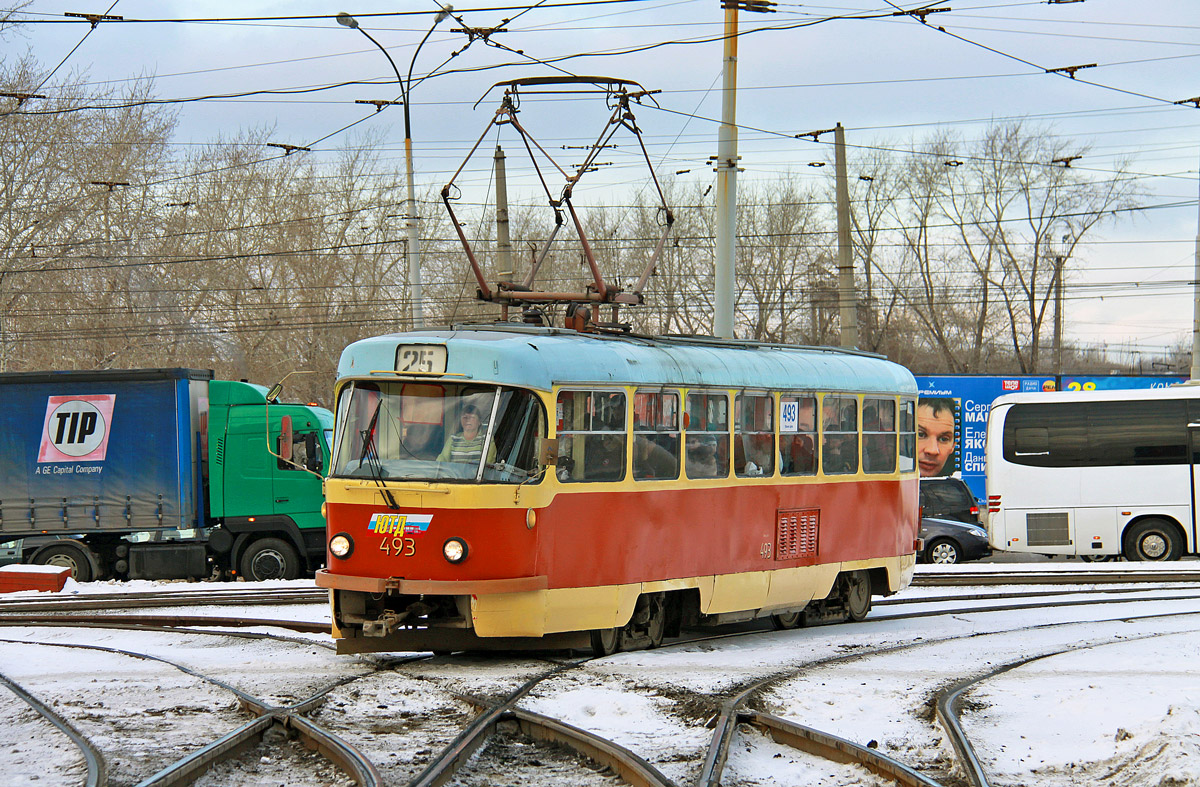 Екатеринбург, Tatra T3SU (двухдверная) № 493
