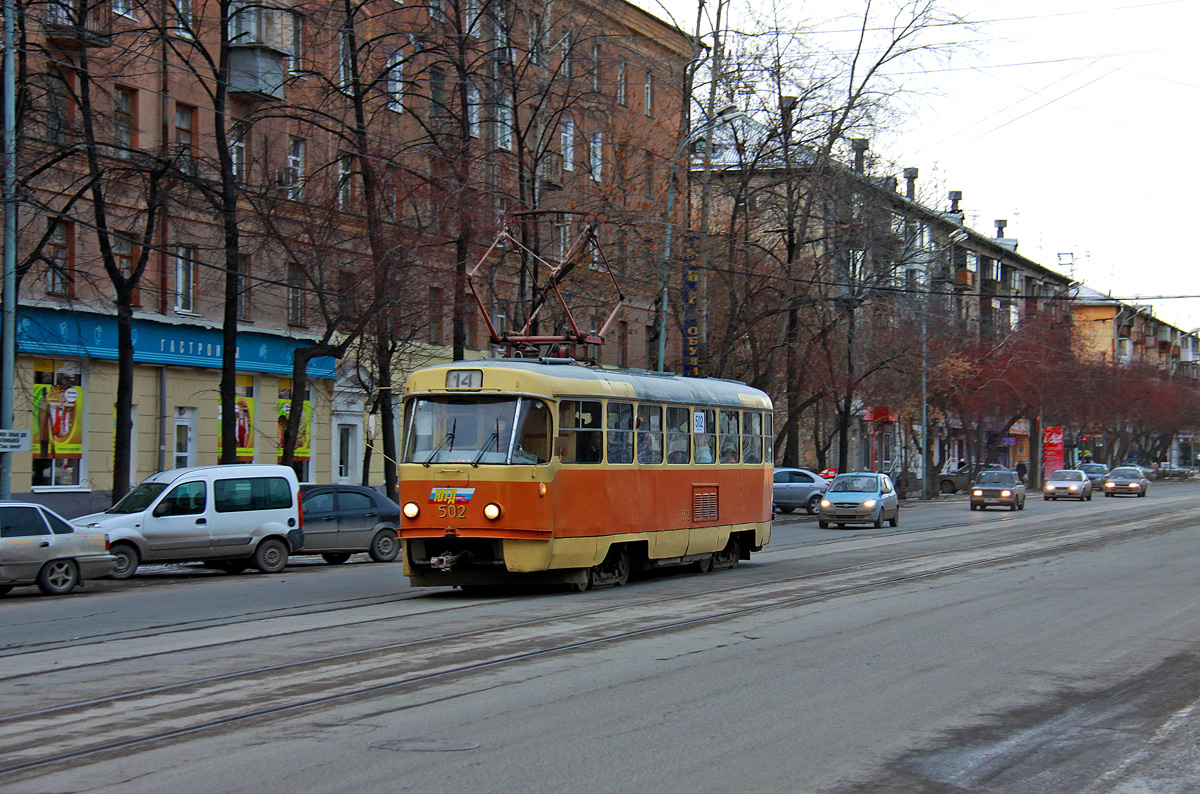 Екатеринбург, Tatra T3SU (двухдверная) № 502