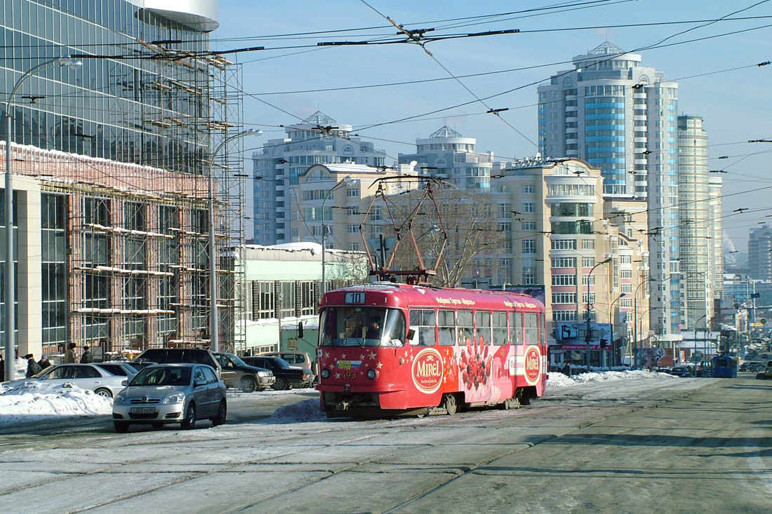 Екатеринбург, Tatra T3SU (двухдверная) № 493