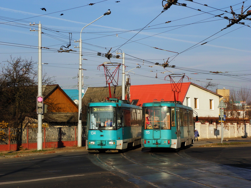 Минск, БКМ 60102 № 134; Минск, БКМ 60102 № 115