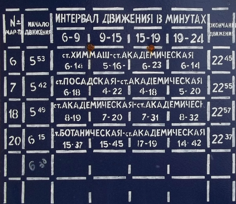 Екатеринбург — Остановочные и маршрутные трафареты