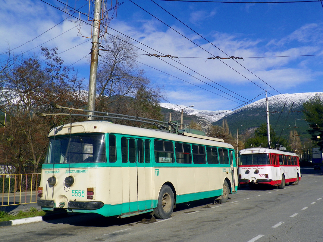 Крымский троллейбус, Škoda 9Tr21 № 5555