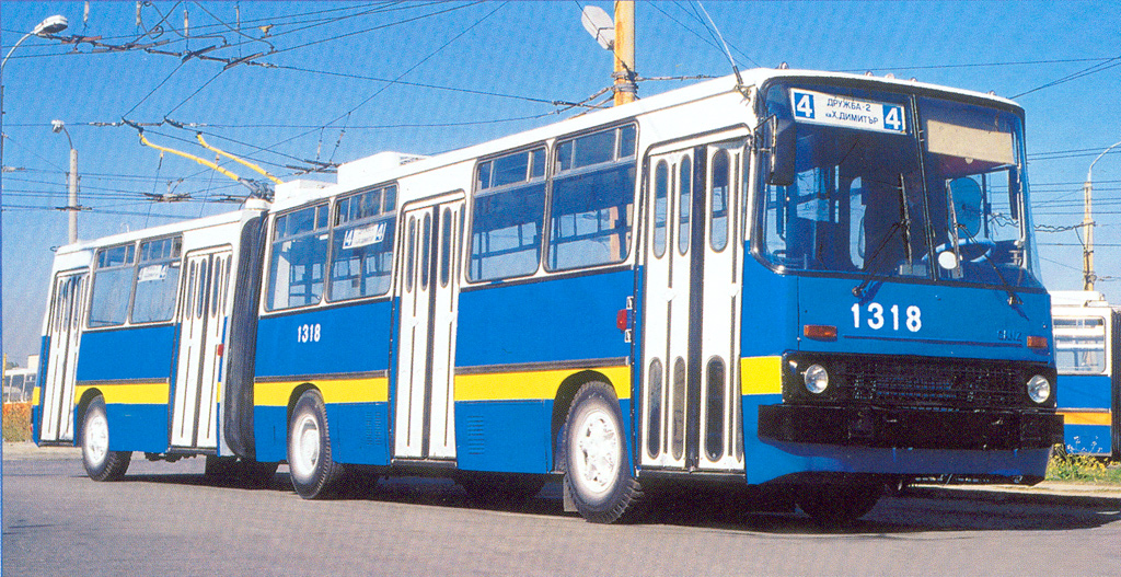 София, Ikarus 280.92 № 1318; София — Исторически снимки — Тролейбуси (1990–2010); София — Юбилейното издание «100 Години градски транспорт в София»