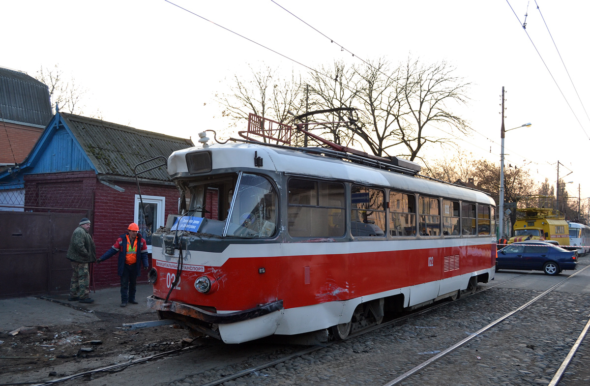 Краснодар, Tatra T3SU КВР ТРЗ № 022; Краснодар — Происшествия