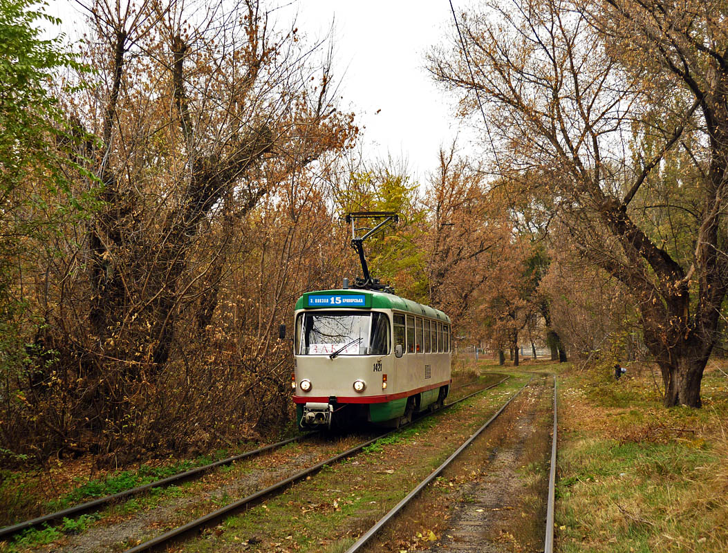 Днепр, Tatra T4DM № 1421; Днепр — Прогулка на Tatra T4DM (05.11.2011)