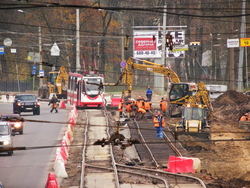Saint-Petersburg — Track repairs