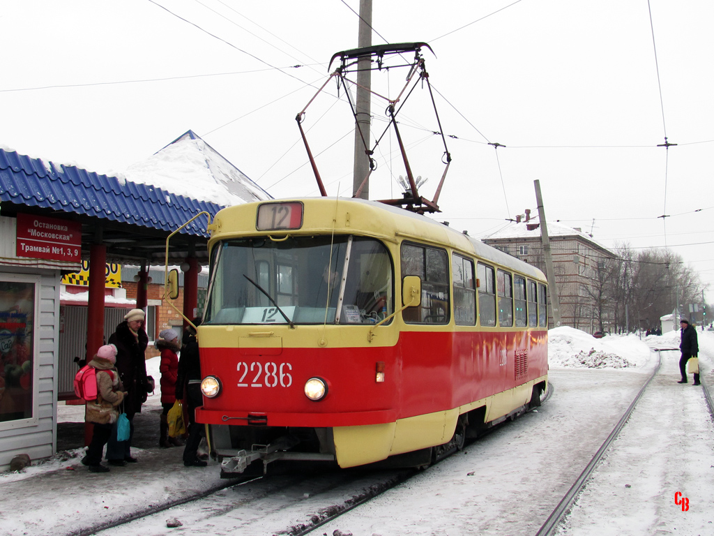 Ижевск, Tatra T3SU (двухдверная) № 2286