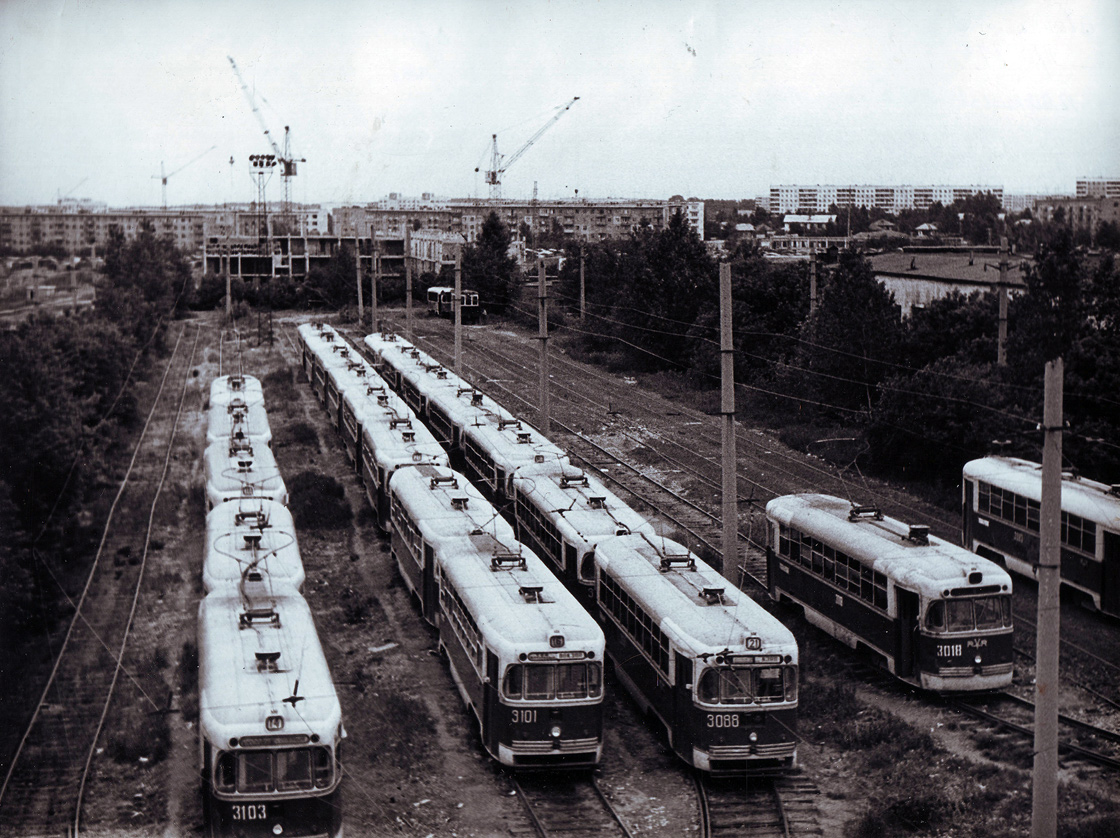 Новосибирск, РВЗ-6М2 № 3103; Новосибирск, РВЗ-6М2 № 3101; Новосибирск, РВЗ-6М2 № 3088; Новосибирск, РВЗ-6М № 3018; Новосибирск, РВЗ-6М2 № 3113; Новосибирск — Исторические фотографии (трамвай)