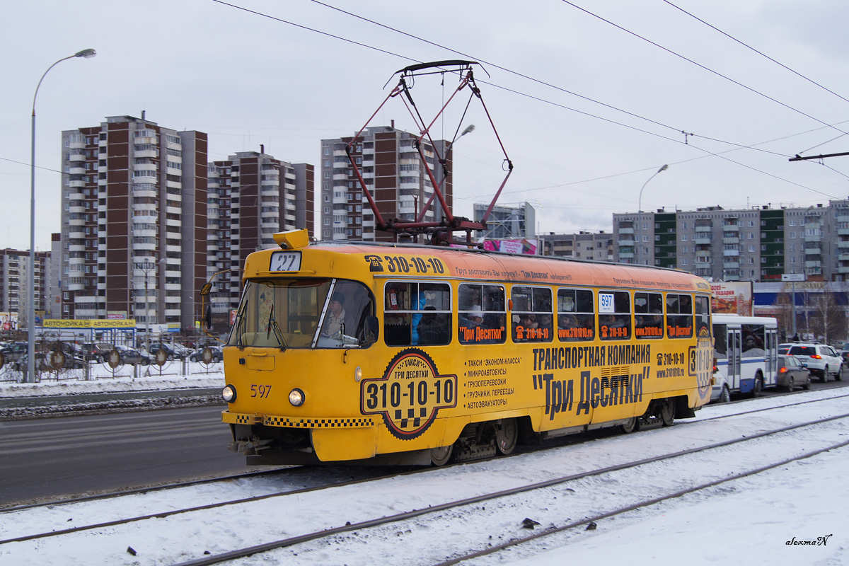Екатеринбург, Tatra T3SU № 597