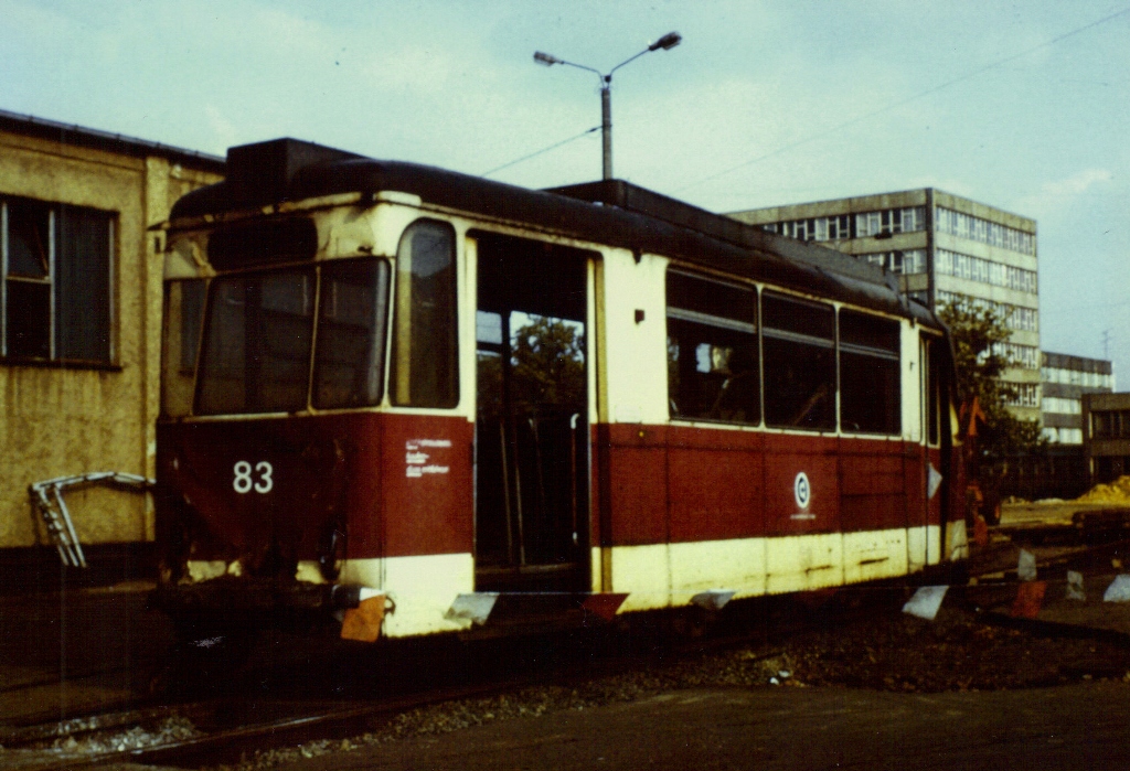 Cottbus, Gotha T2D (Tatra) Nr. 83; Cottbus — Alte Fotos Cottbus, Gotha T2D (Tatra) Nr. 83; Cottbus — Alte Fotos