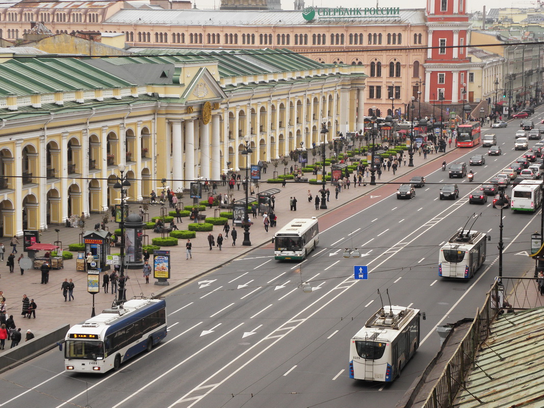 Sankt Peterburgas — Trolleybus lines and infrastructure
