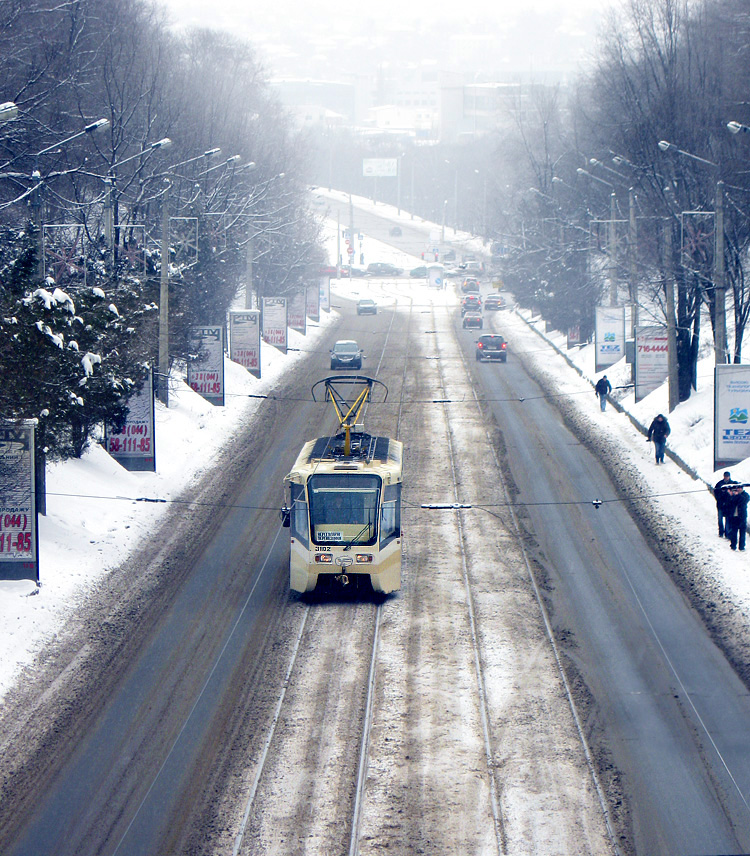 Харьков, 71-619КТ № 3102; Харьков — Транспортовка 23.01.2011 — поездка на трамвае КТМ-19 приуроченная к 10-летию транспортного сообщества в Харькове