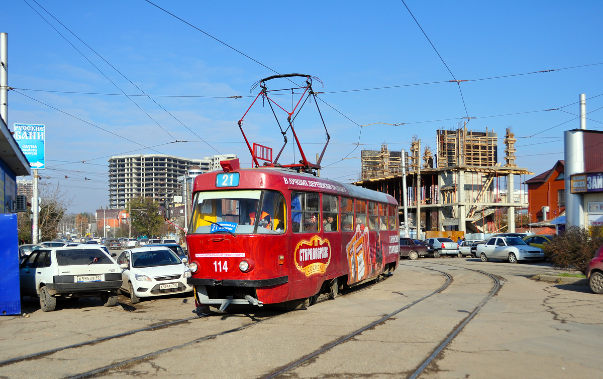 Краснодар, Tatra T3SU № 114