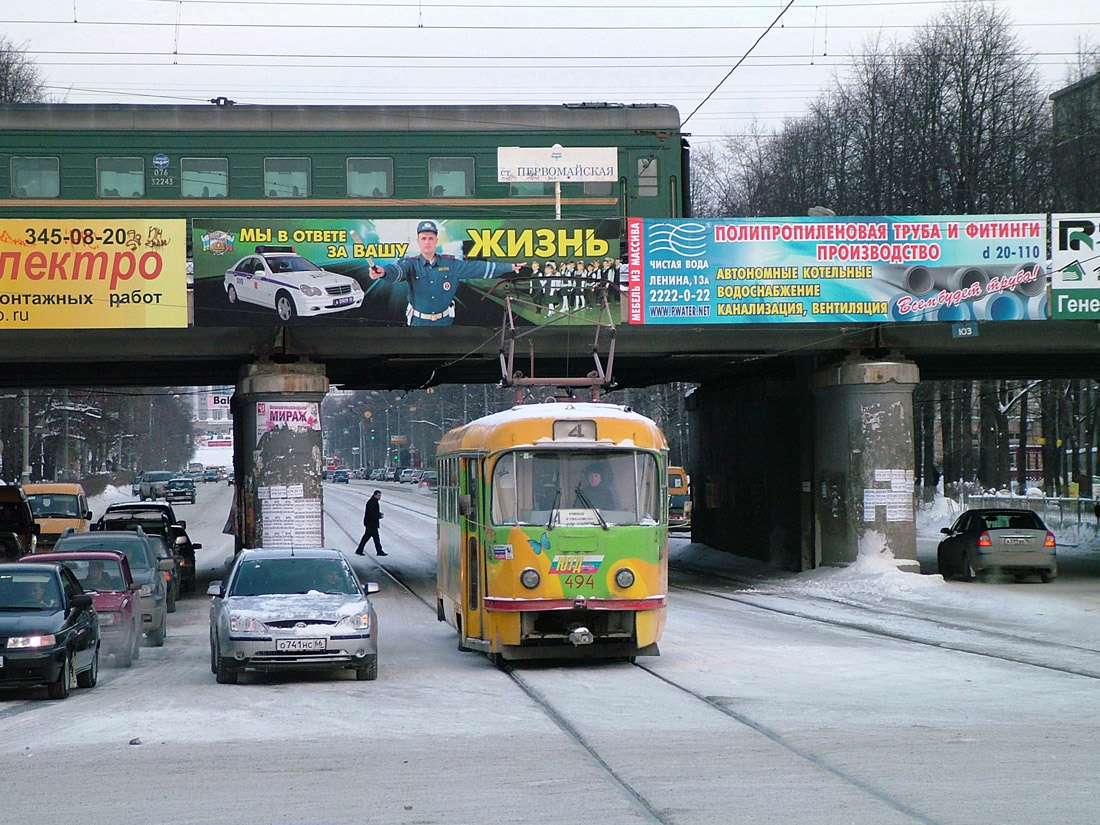 Екатеринбург, Tatra T3SU (двухдверная) № 494