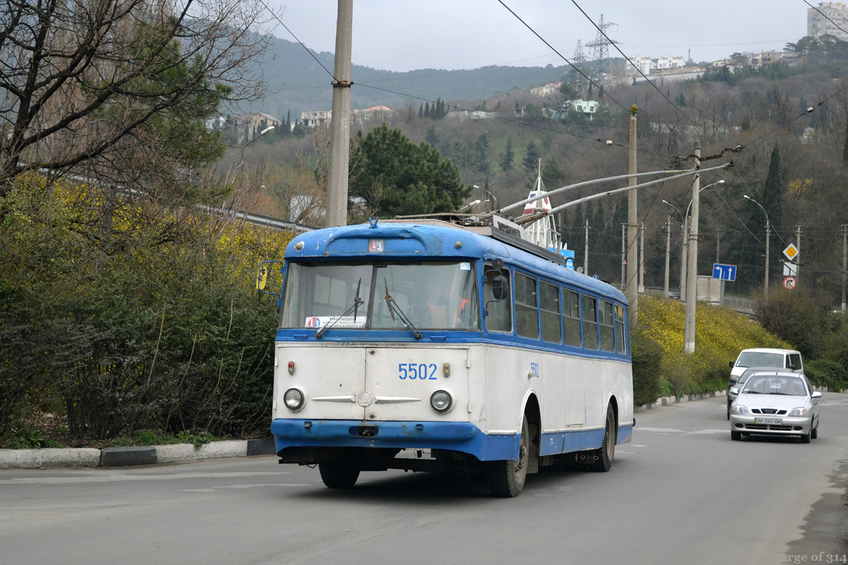 Крымский троллейбус, Škoda 9Tr19 № 5502