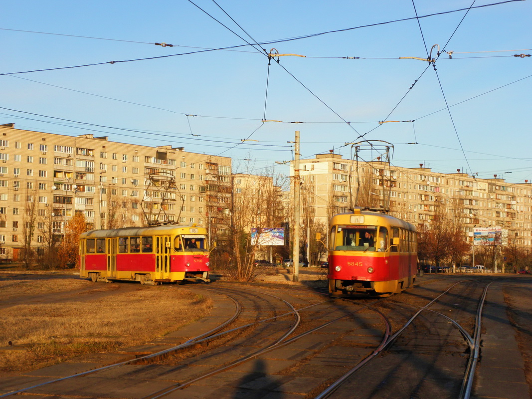Киев, Tatra T3SU № 5845; Киев, Tatra T3SU № 5790