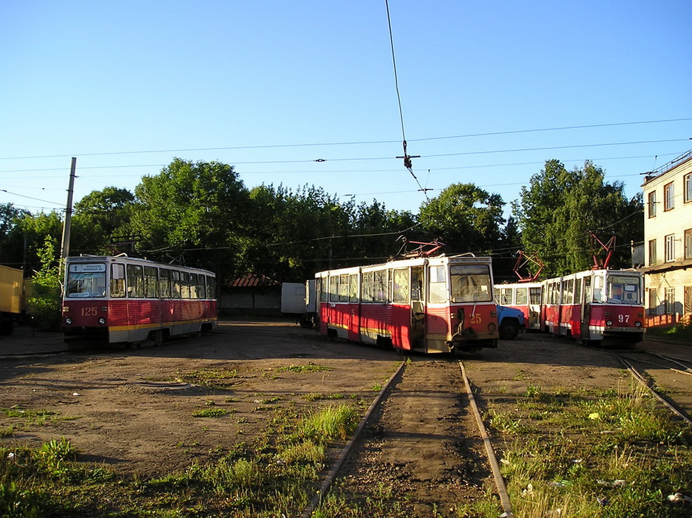 Ярославль, 71-605 (КТМ-5М3) № 125; Ярославль, 71-605 (КТМ-5М3) № 25; Ярославль, 71-605 (КТМ-5М3) № 97; Ярославль — Трамвайное депо № 3