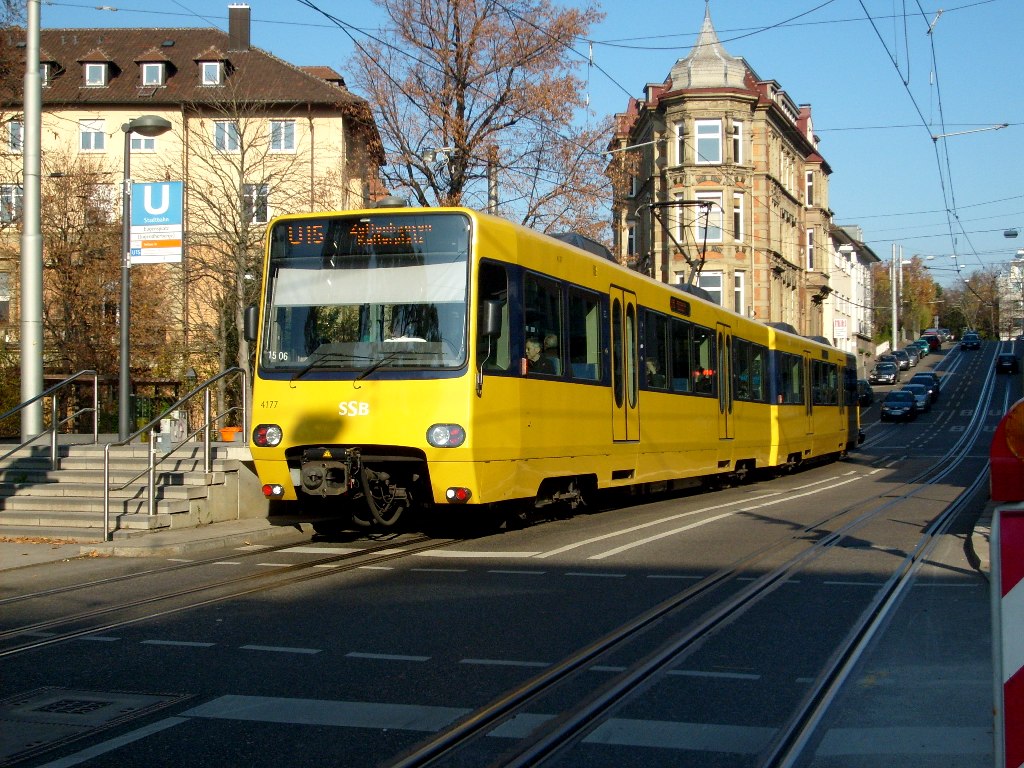 Stuttgart, Duewag DT8.S № 4177 Stuttgart, Duewag DT8.S № 4177