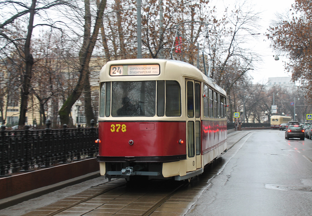 Москва, Tatra T2SU № 378; Москва — Парад и выставка трамваев к 100-летию маршрута "А"