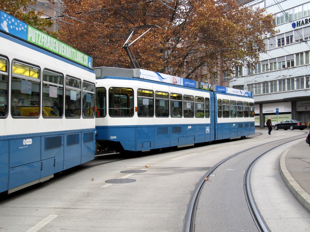 Цюрих, SWS/SWP/BBC Be 4/6 "Tram 2000" (без кабины) № 2306