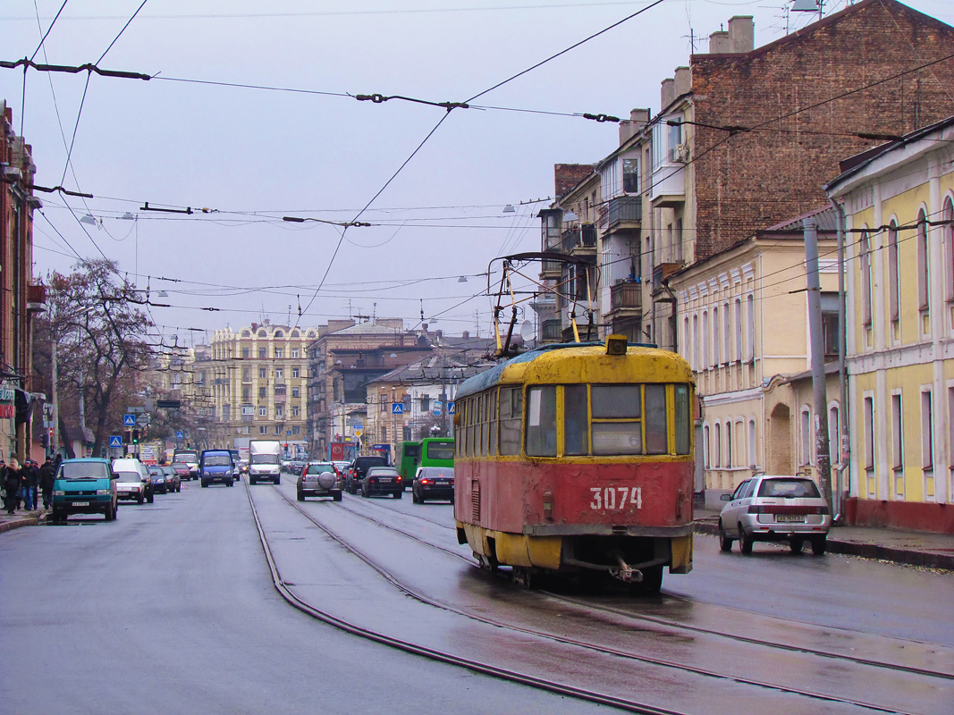 Харьков, Tatra T3SU (двухдверная) № 3074