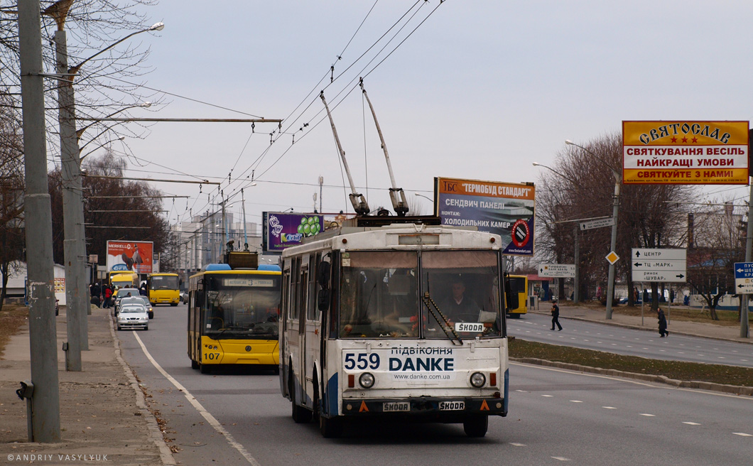 Львов, Škoda 14Tr89/6 № 559