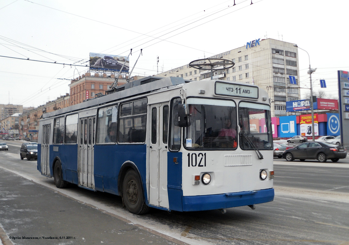 Челябинск, ЗиУ-682Г-016 (017) № 1021