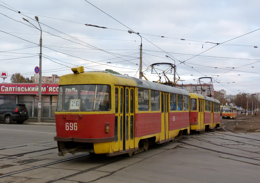 Харьков, Tatra T3SU № 696