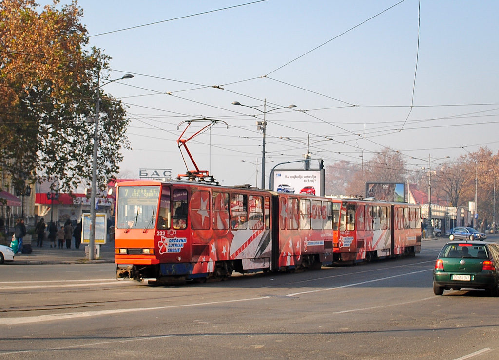 Bělehrad, Tatra KT4YU-M č. 232