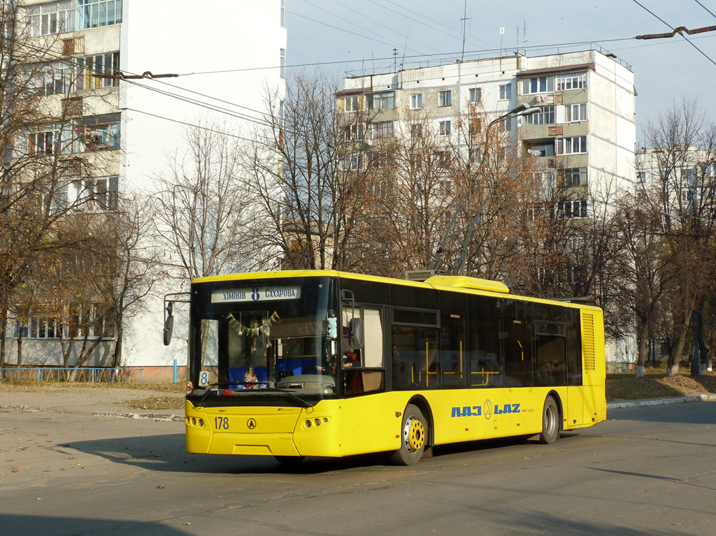 Ивано-Франковск, ЛАЗ E183D1 № 178