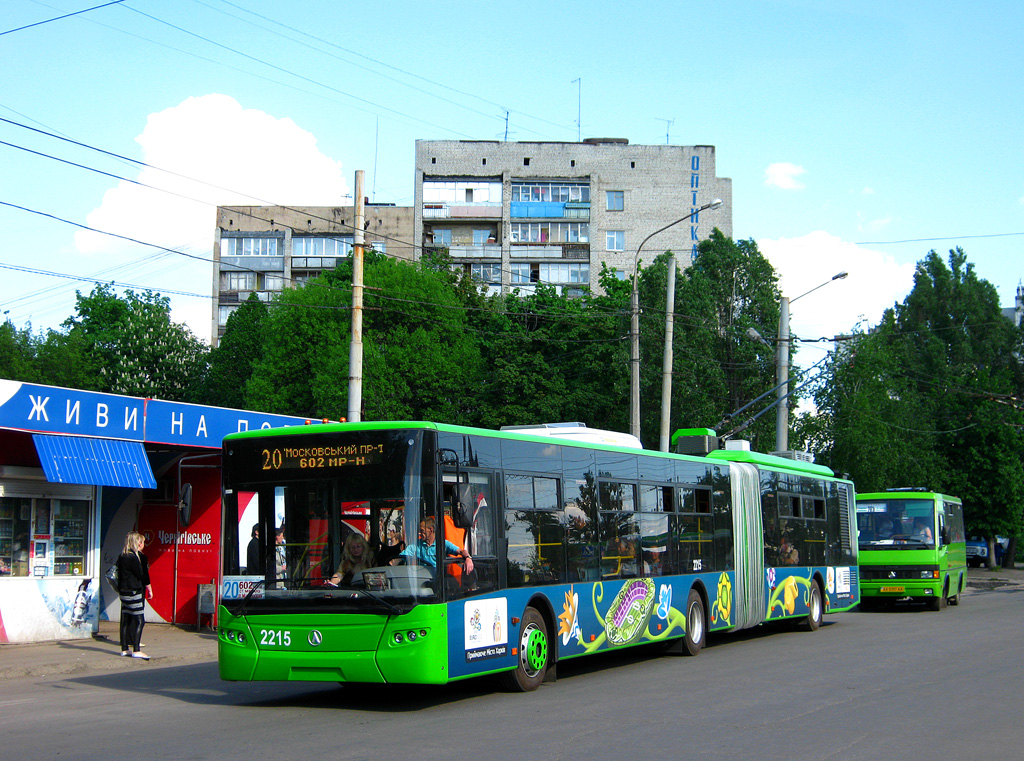 Харьков, ЛАЗ E301D1 № 2215 Харьков, ЛАЗ E301D1 № 2215