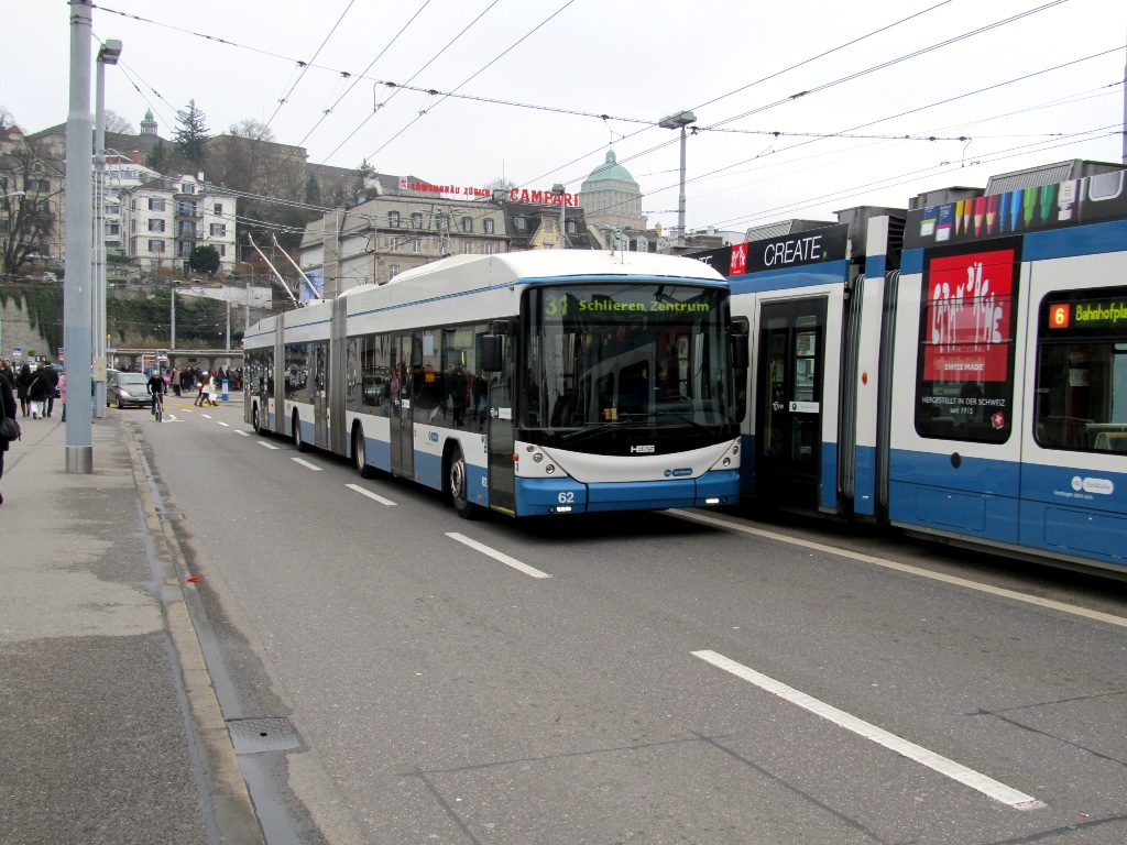 Цюрих, Hess lighTram (BGGT-N2C) № 62