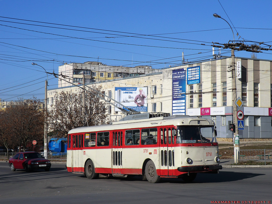 Крымский троллейбус, Škoda 9TrH29 № 3791
