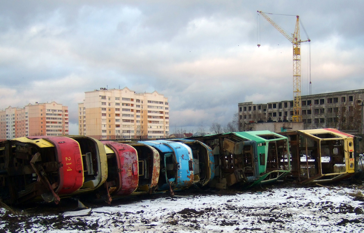 Тверь, Tatra T3SU № 214; Тверь, Tatra T3SU № 230; Тверь, Tatra T3SU № 123; Тверь, 71-608К № 269; Тверь, 71-608К № 244; Тверь — Трамвайное депо № 2