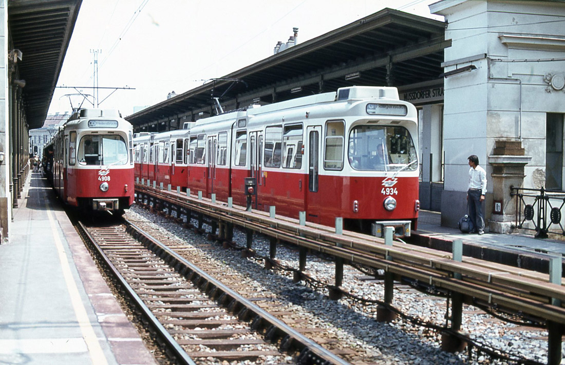 Vienna, Lohner Type E6 № 4908; Vienna, Lohner Type E6 № 4934; Vienna — Stadtbahn; Vienna — U-Bahn — line U6