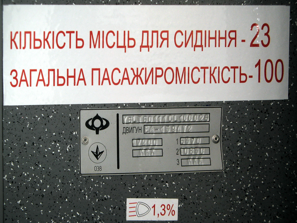 Крымский троллейбус, Богдан Т60111 № 6307