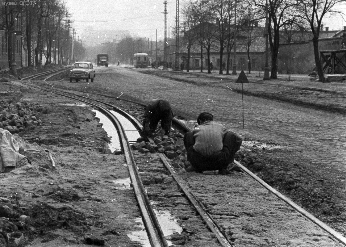 Odessa — Old Photos: Tramway; Odessa — Track Reconstructions