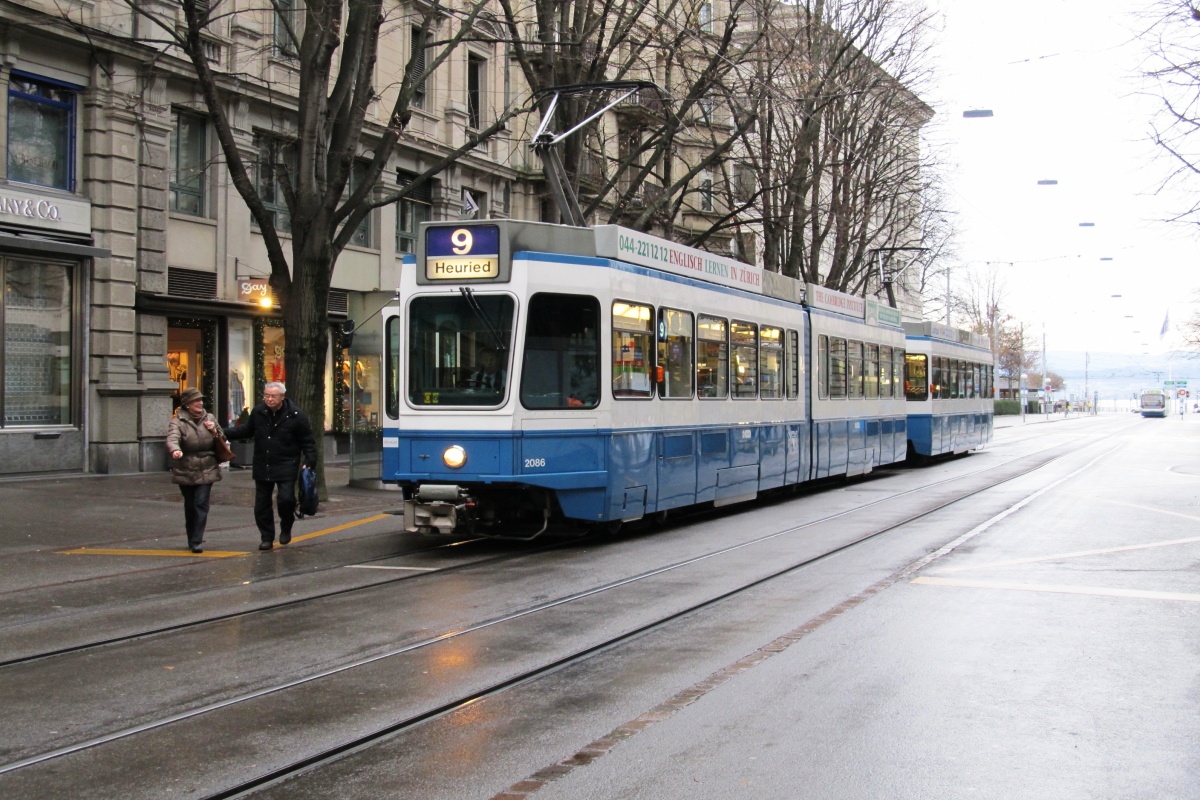 Цюрих, SWP/SIG/BBC Be 4/6 "Tram 2000" № 2086