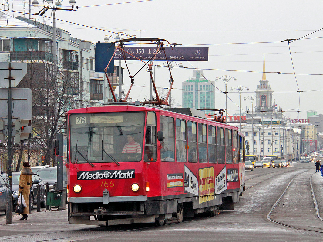 Екатеринбург, Tatra T6B5SU № 766