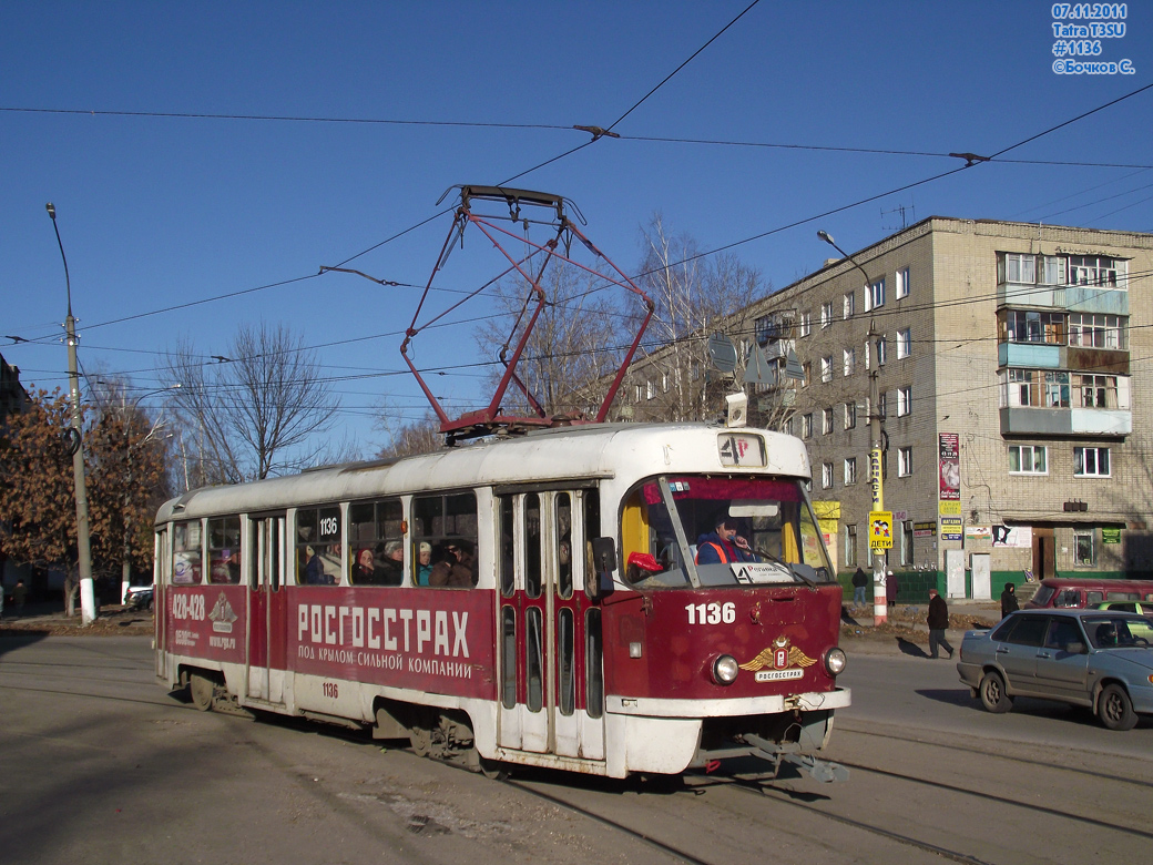 Ульяновск, Tatra T3SU № 1136
