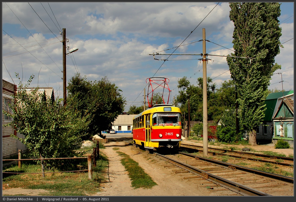 Волгоград, Tatra T3SU (двухдверная) № 2465