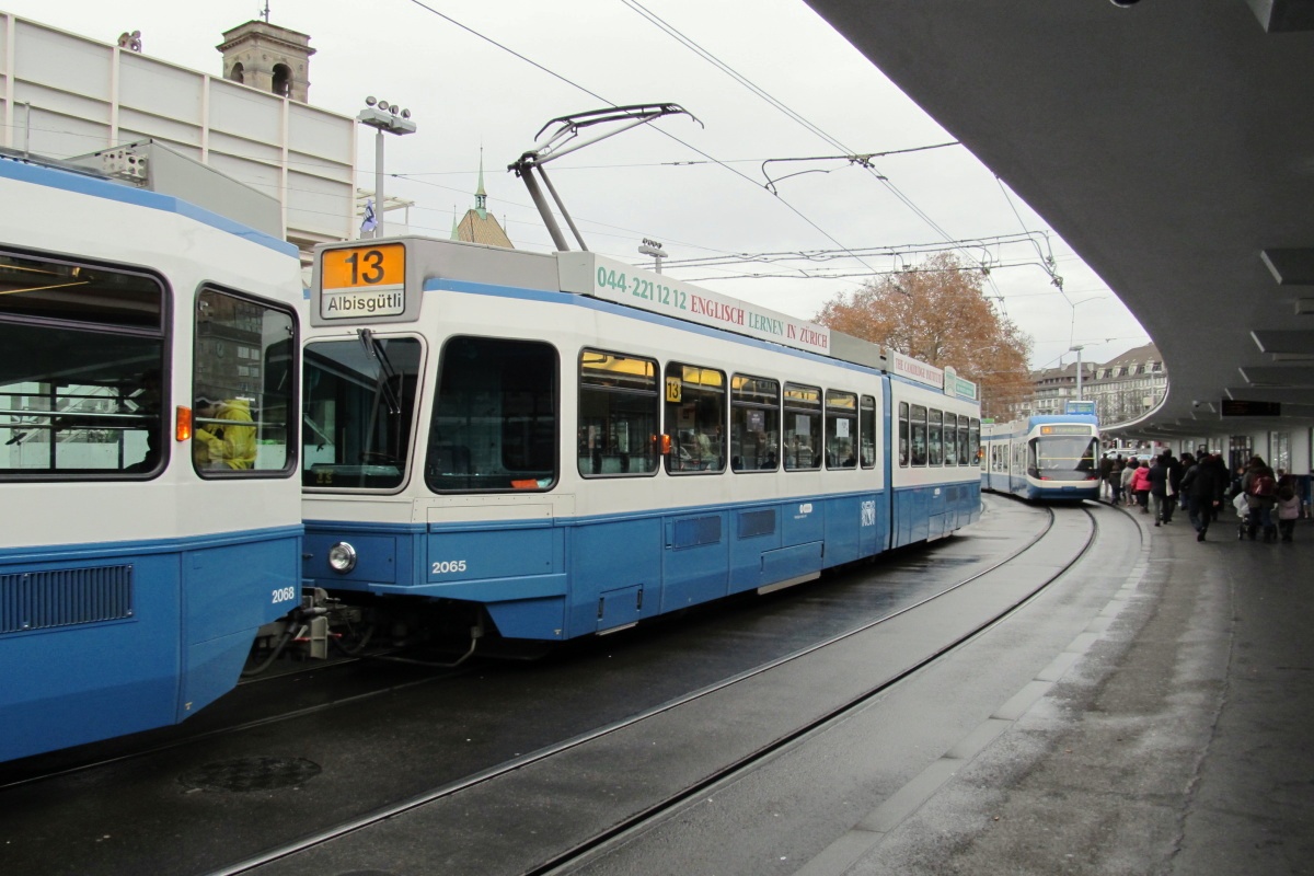 Zurich, SWP/SIG/BBC Be 4/6 "Tram 2000" № 2065