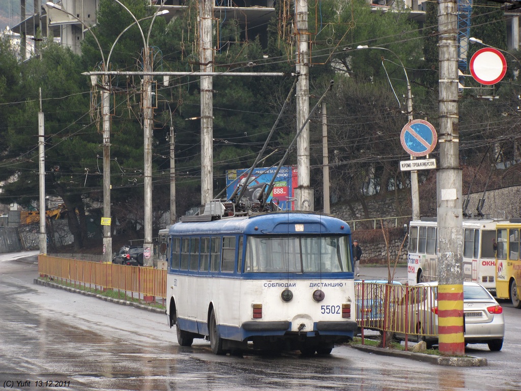 Крымский троллейбус, Škoda 9Tr19 № 5502